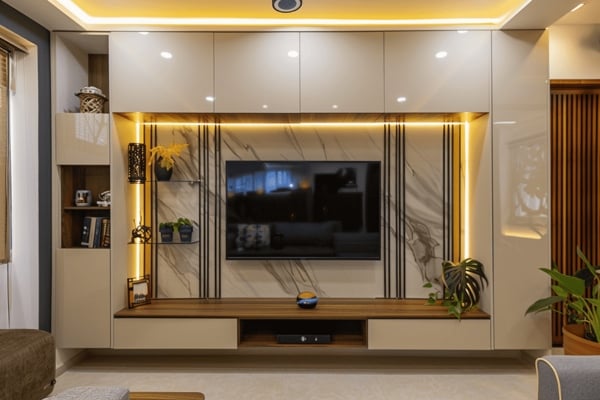 Trendy Glass TV Unit Design Ideas for 2024